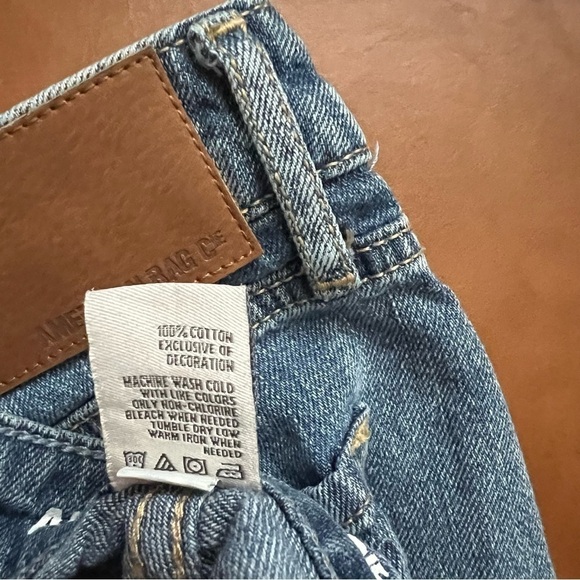 American Rag Cie Mom 100% Cotton Denim Jeans Raw Hem size 15 - Picture 4 of 9